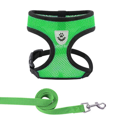 Breathable Reflective Harness & Leash Set
