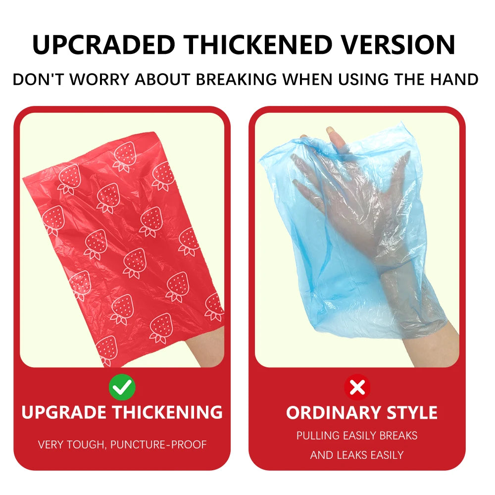 Strawberry Scented Biodegradable Dog Poop Bags
