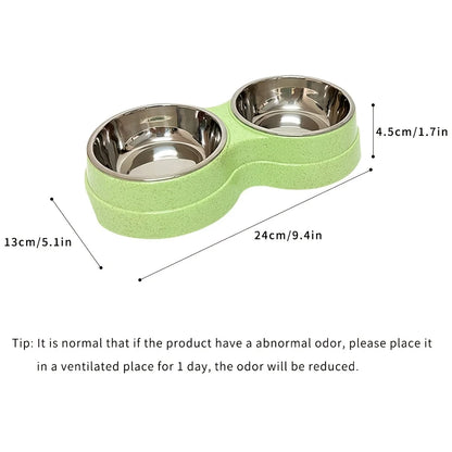 Stainless Steel Double Pet Bowl