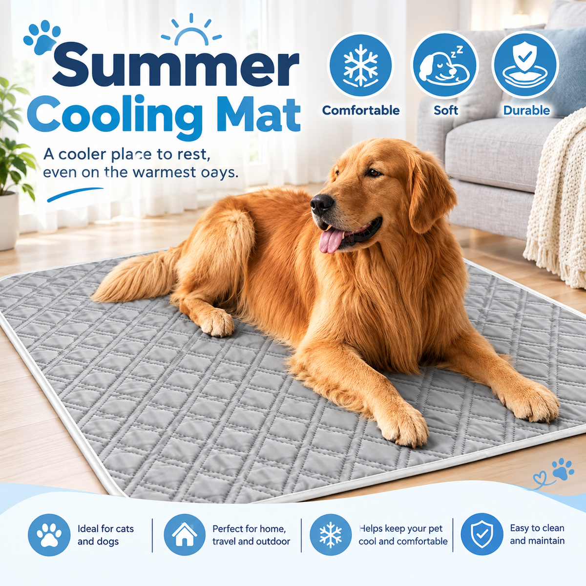 Self-Cooling Dog Mat